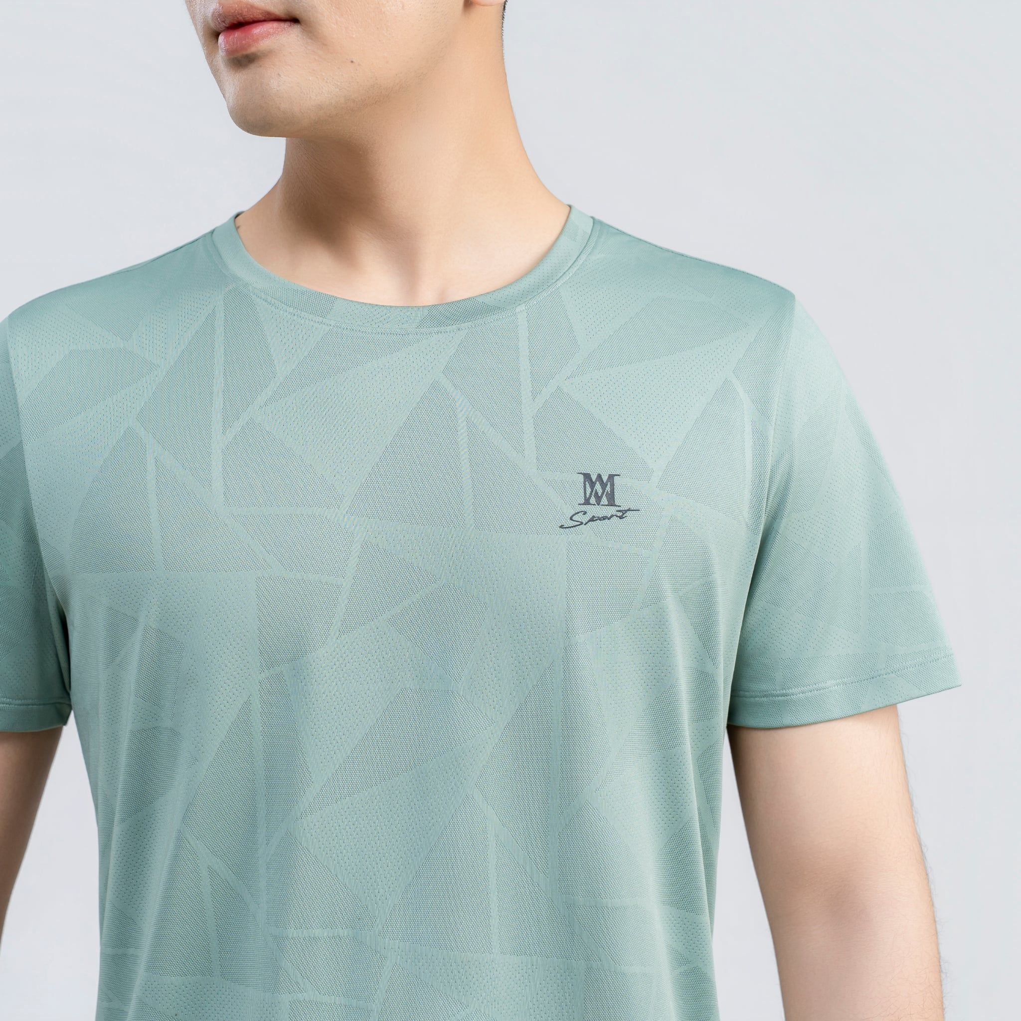 Áo tshirt nam AM xanh rêu MT2650-37 