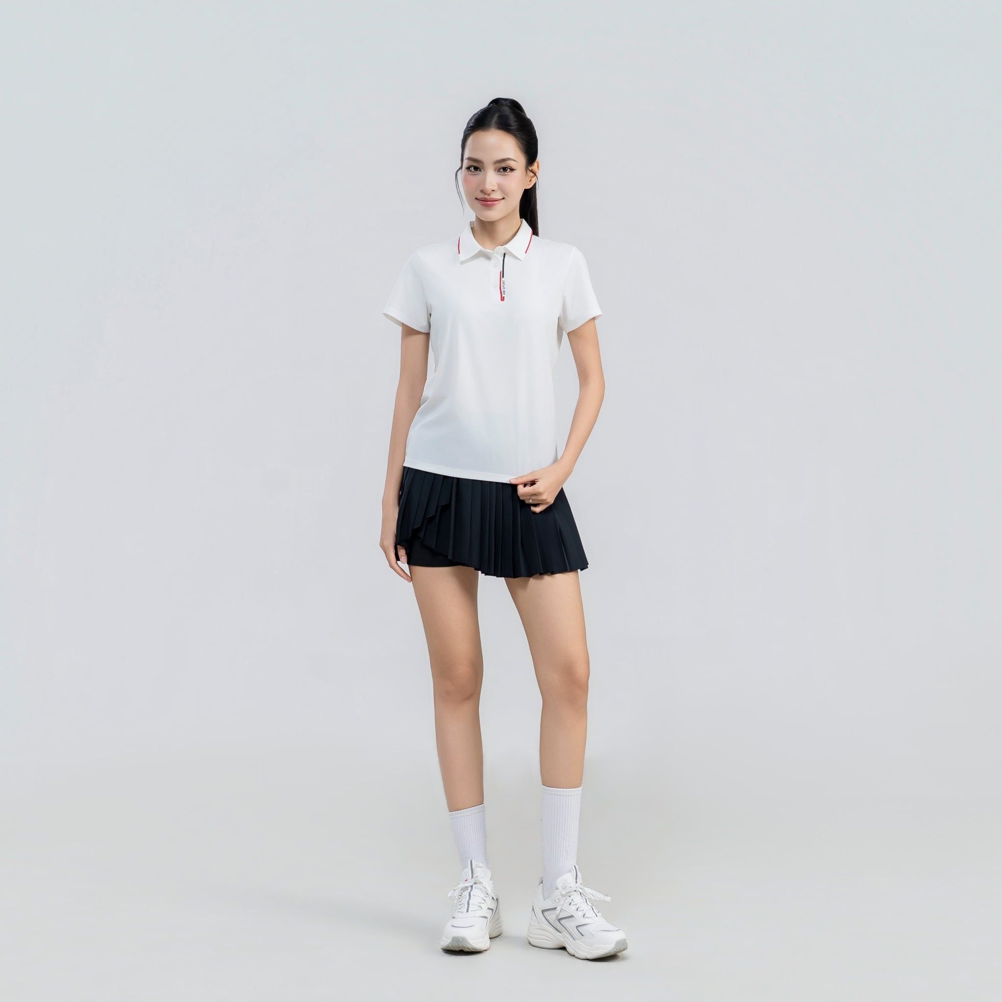  Áo polo nữ AM trắng WP2676-11 