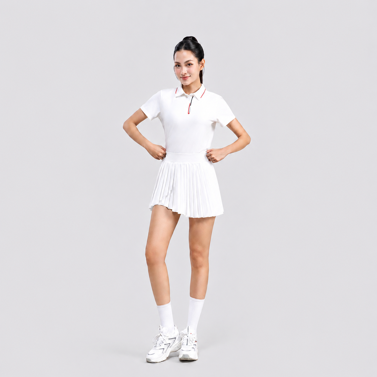  Váy thể thao AM trắng WV2696-11 