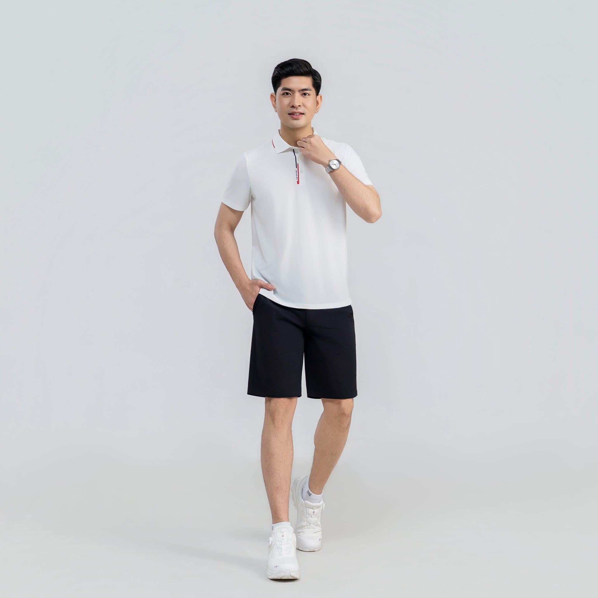  Quần golf nam AM đen SGM2669-00 