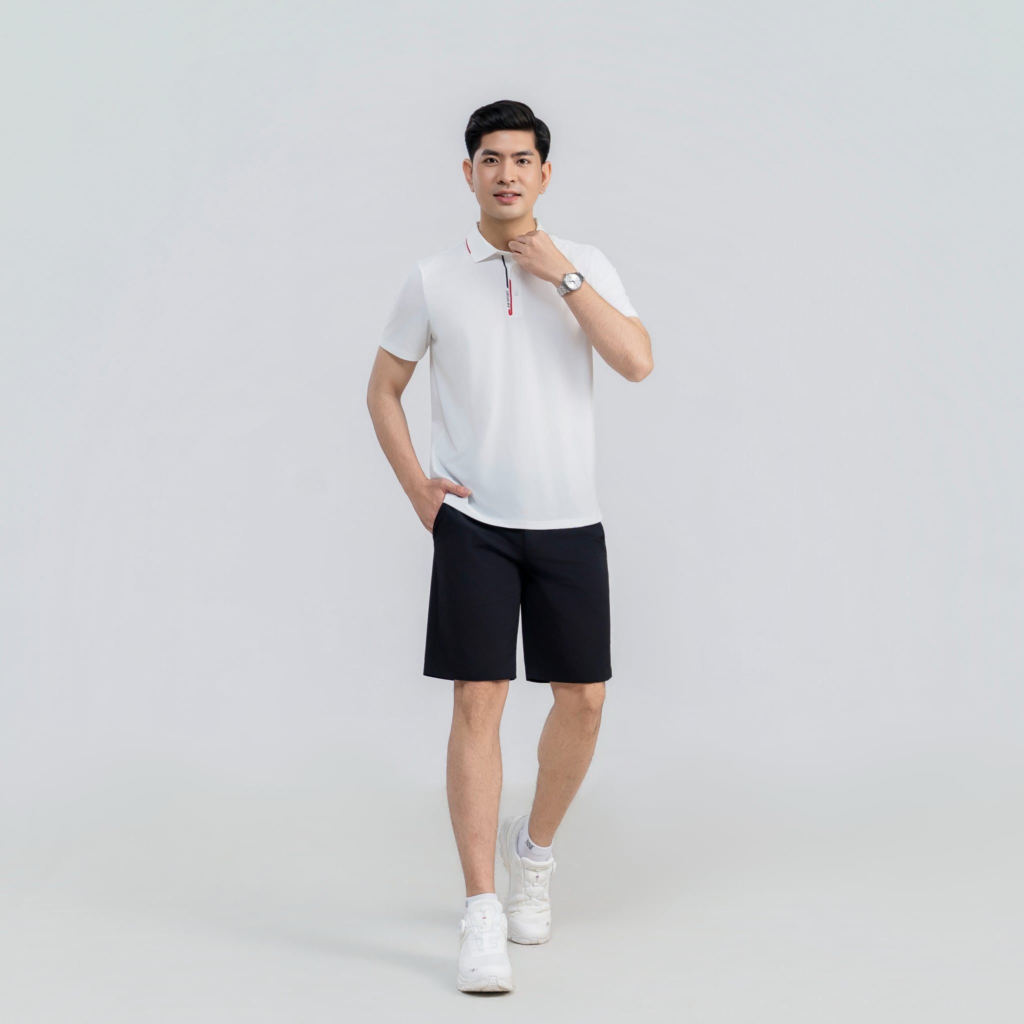  Quần golf nam AM đen SGM2670-00 