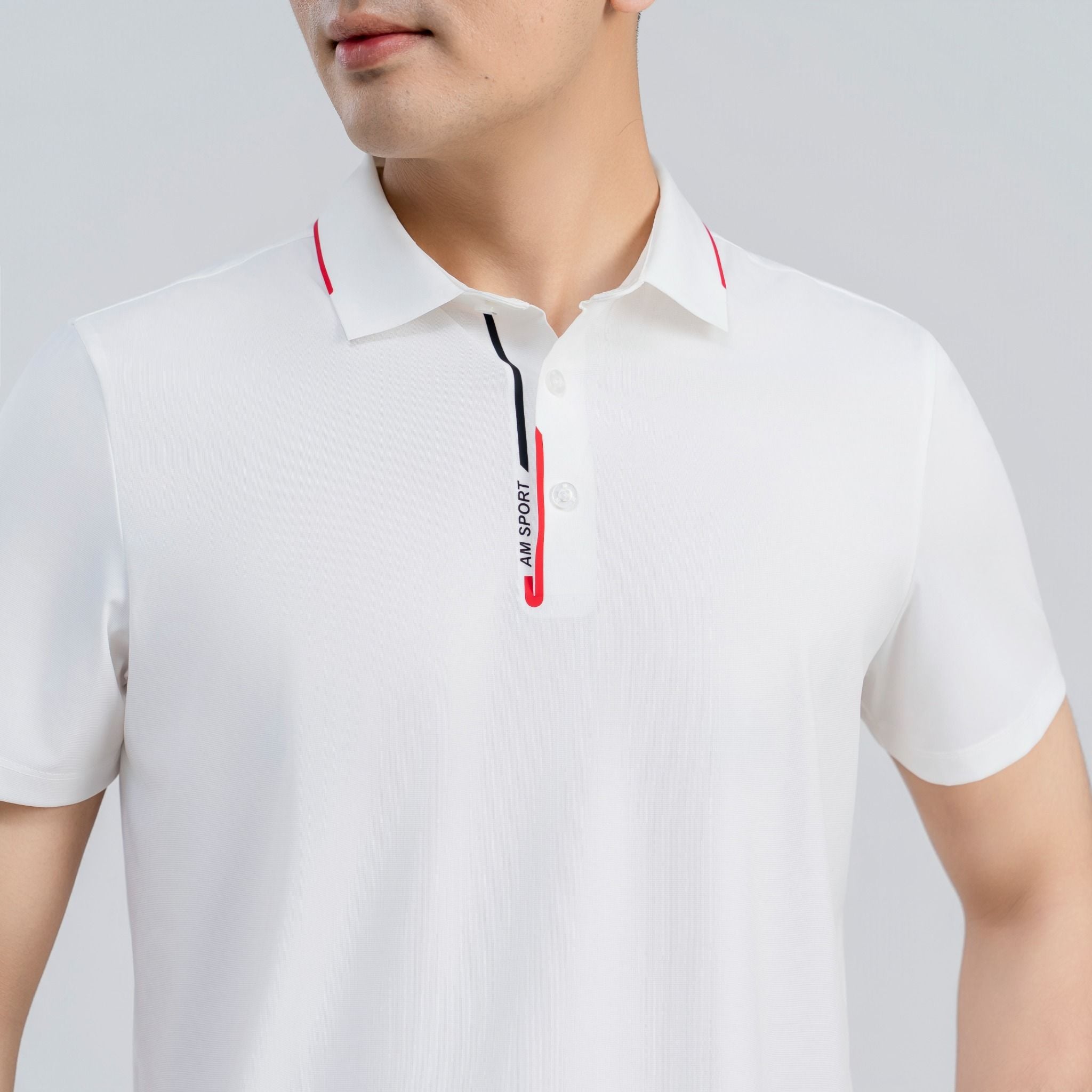  Áo polo nam AM  trắng MP2640-11 
