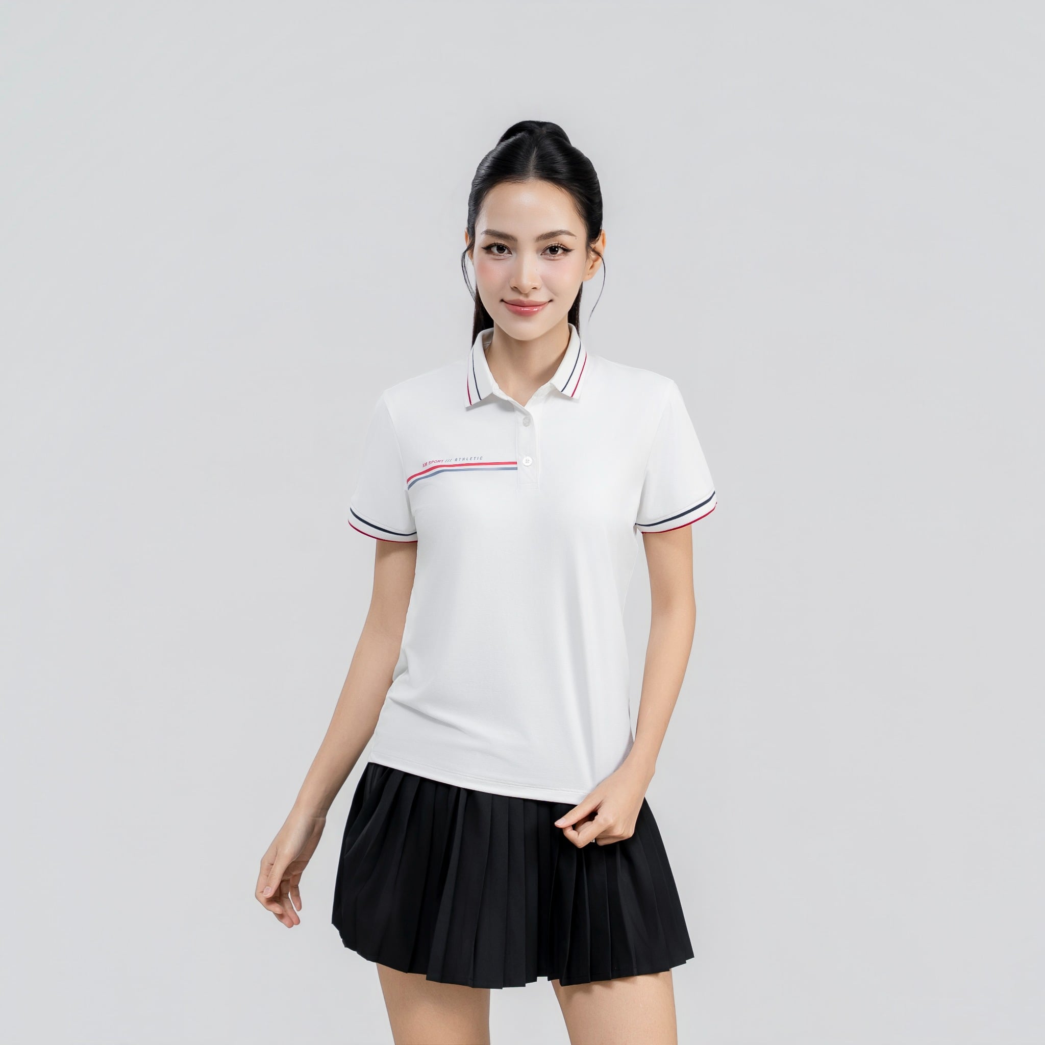 Áo polo nữ AM  trắng WP2678-11