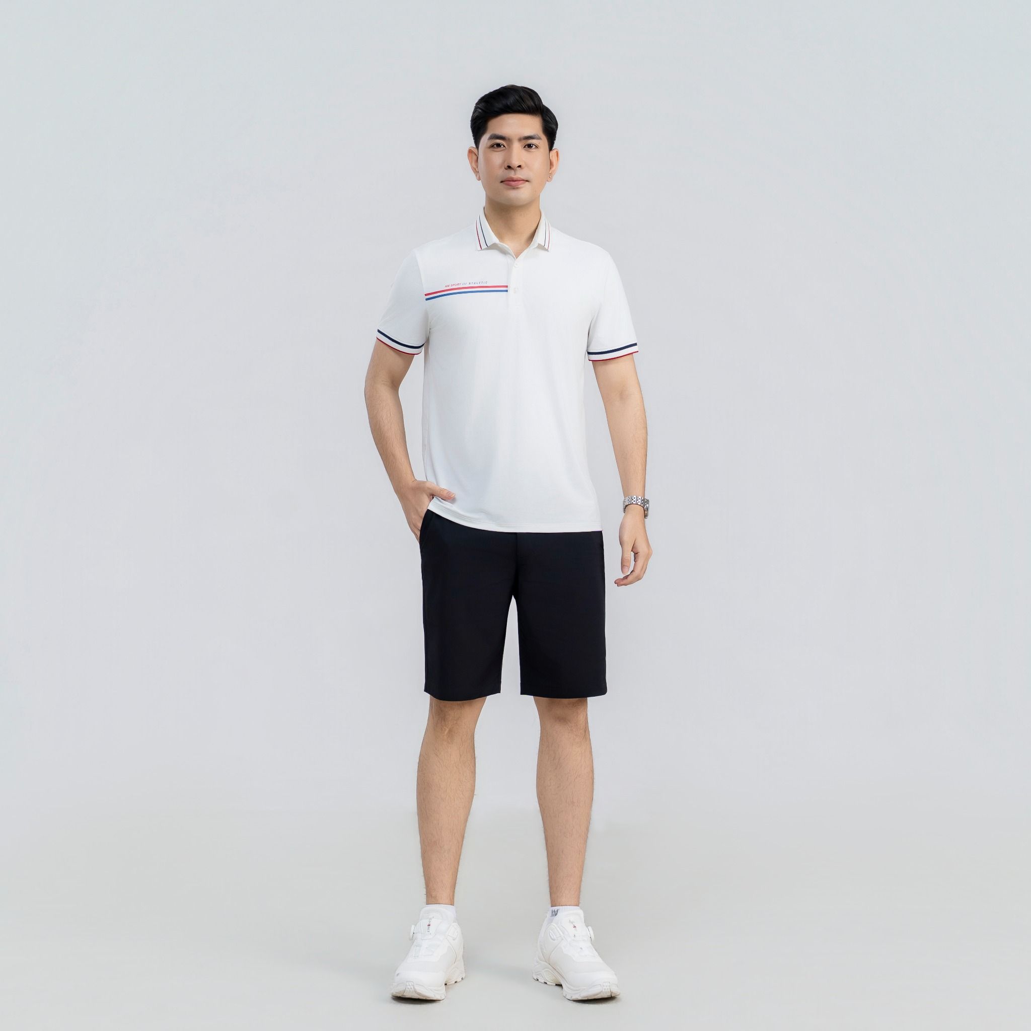  Áo polo nam AM  trắng MP2690-11 