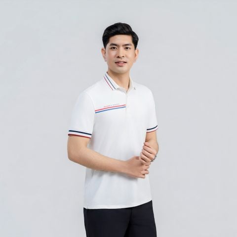  Áo polo nam AM  trắng MP2690-11 