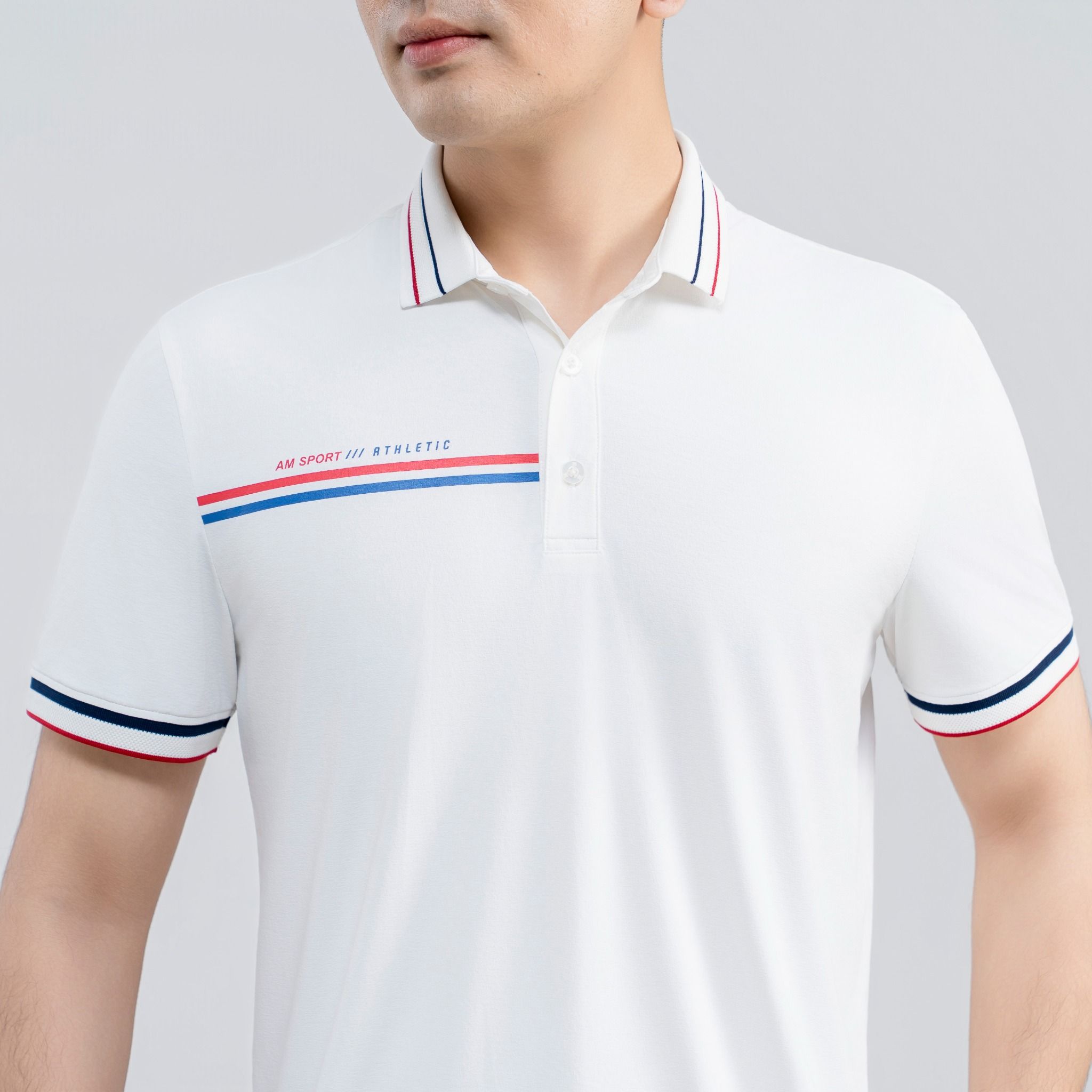  Áo polo nam AM  trắng MP2690-11 