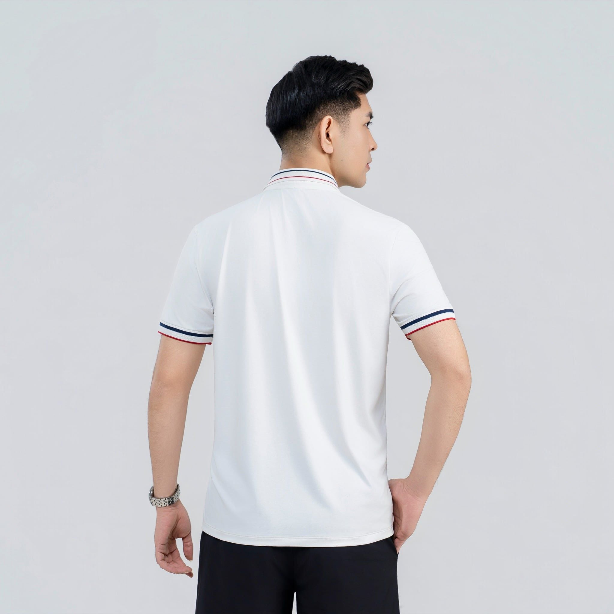  Áo polo nam AM  trắng MP2690-11 