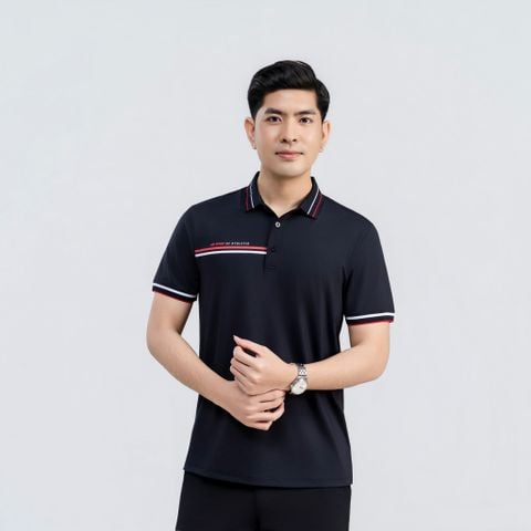  Áo polo nam AM  đen MP2690-00 