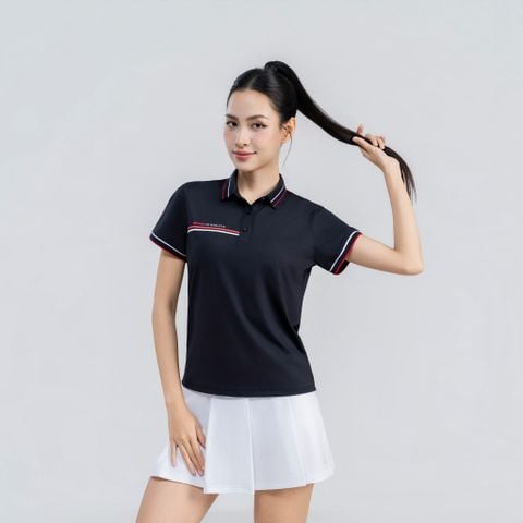  Áo polo nữ AM  đen WP2678-00 