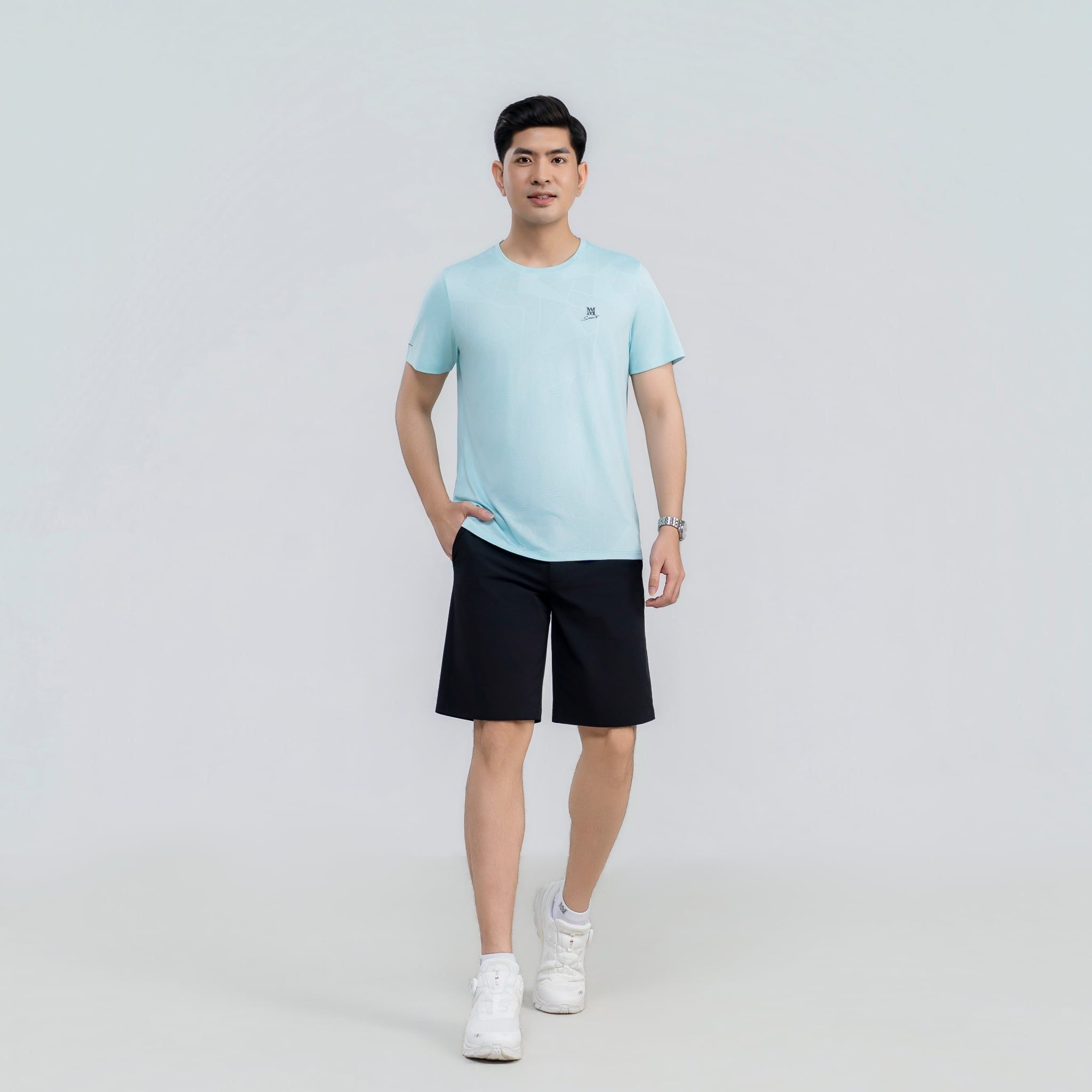  Áo tshirt nam AM  xanh mint  MT2650-33 