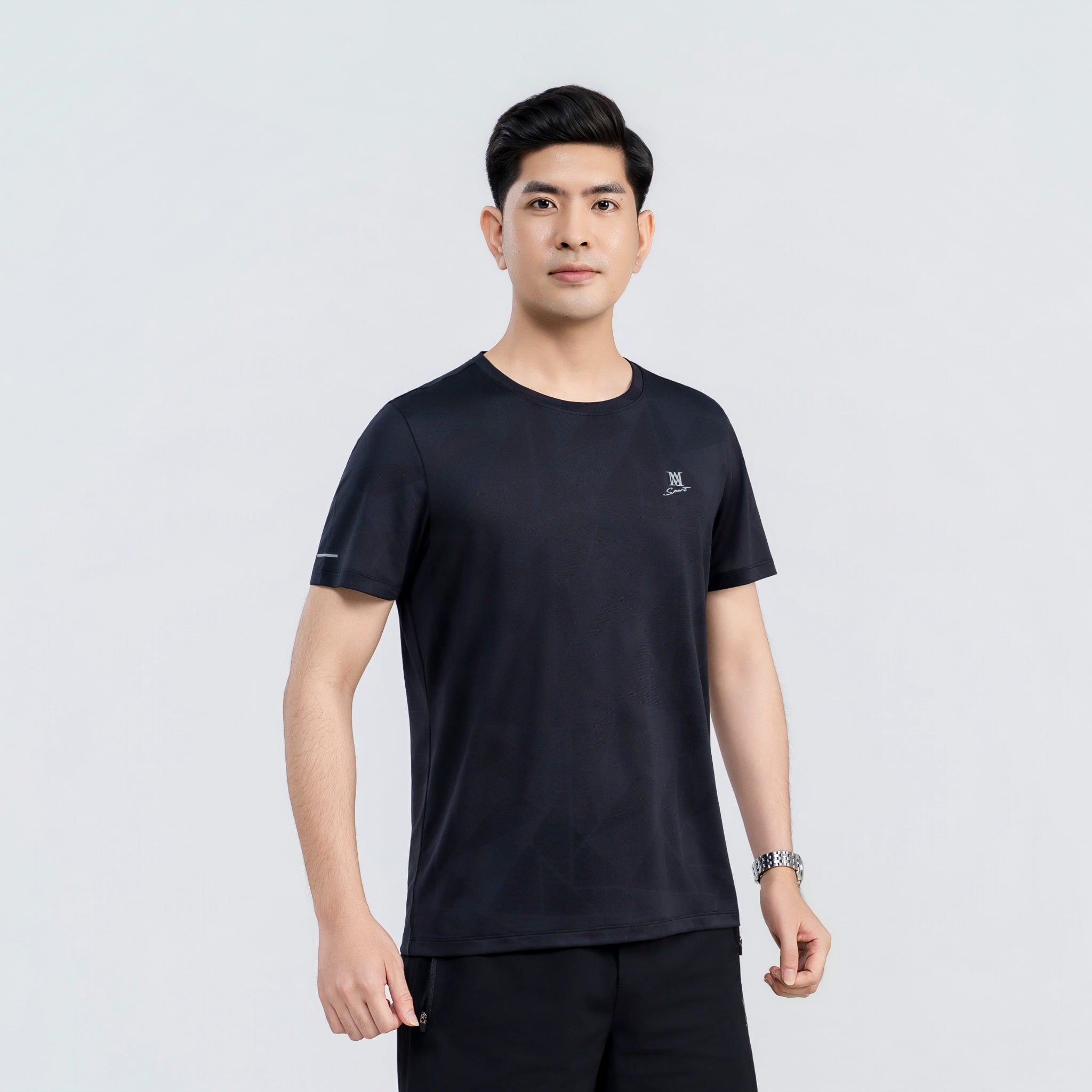  Áo tshirt nam AM  đen MT2650-00 