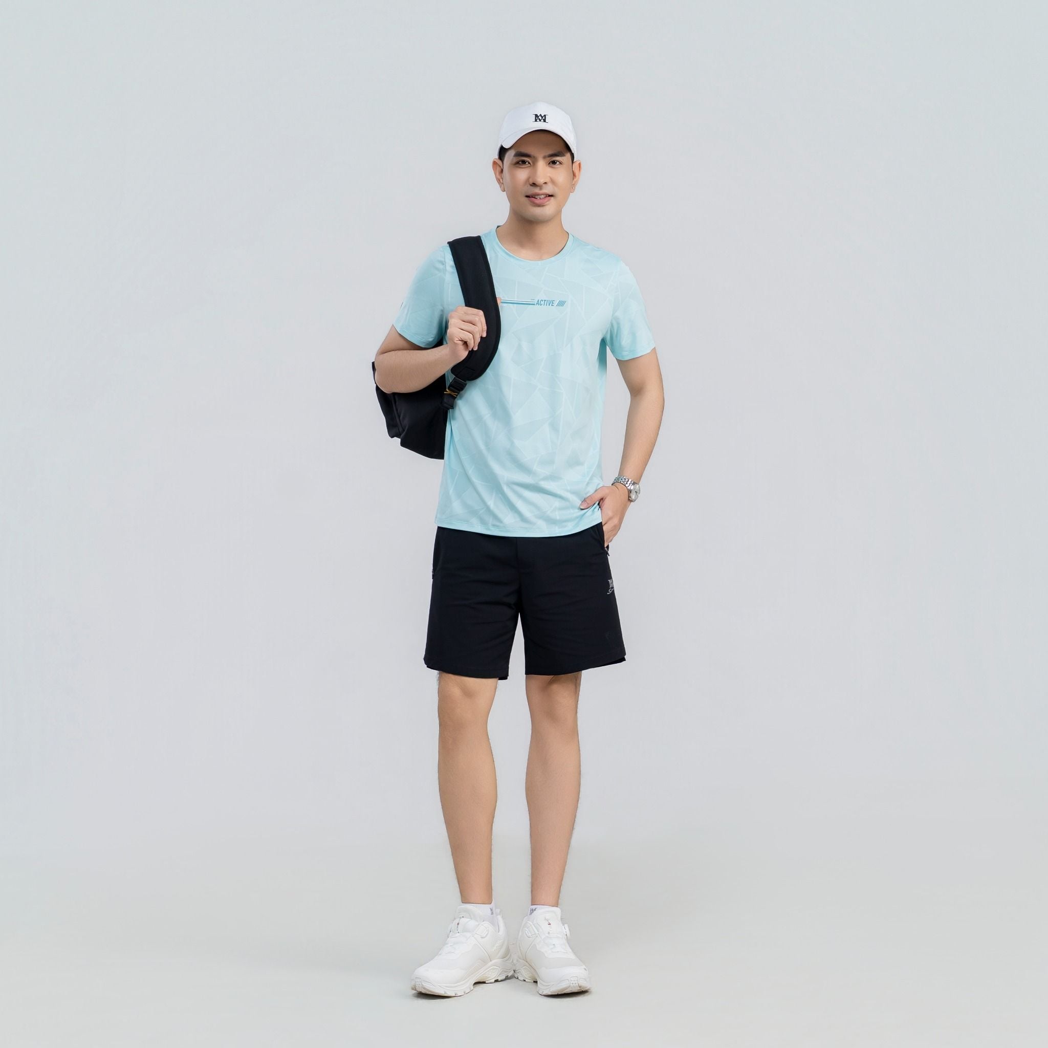  Áo tshirt nam AM xanh MT2689-33 