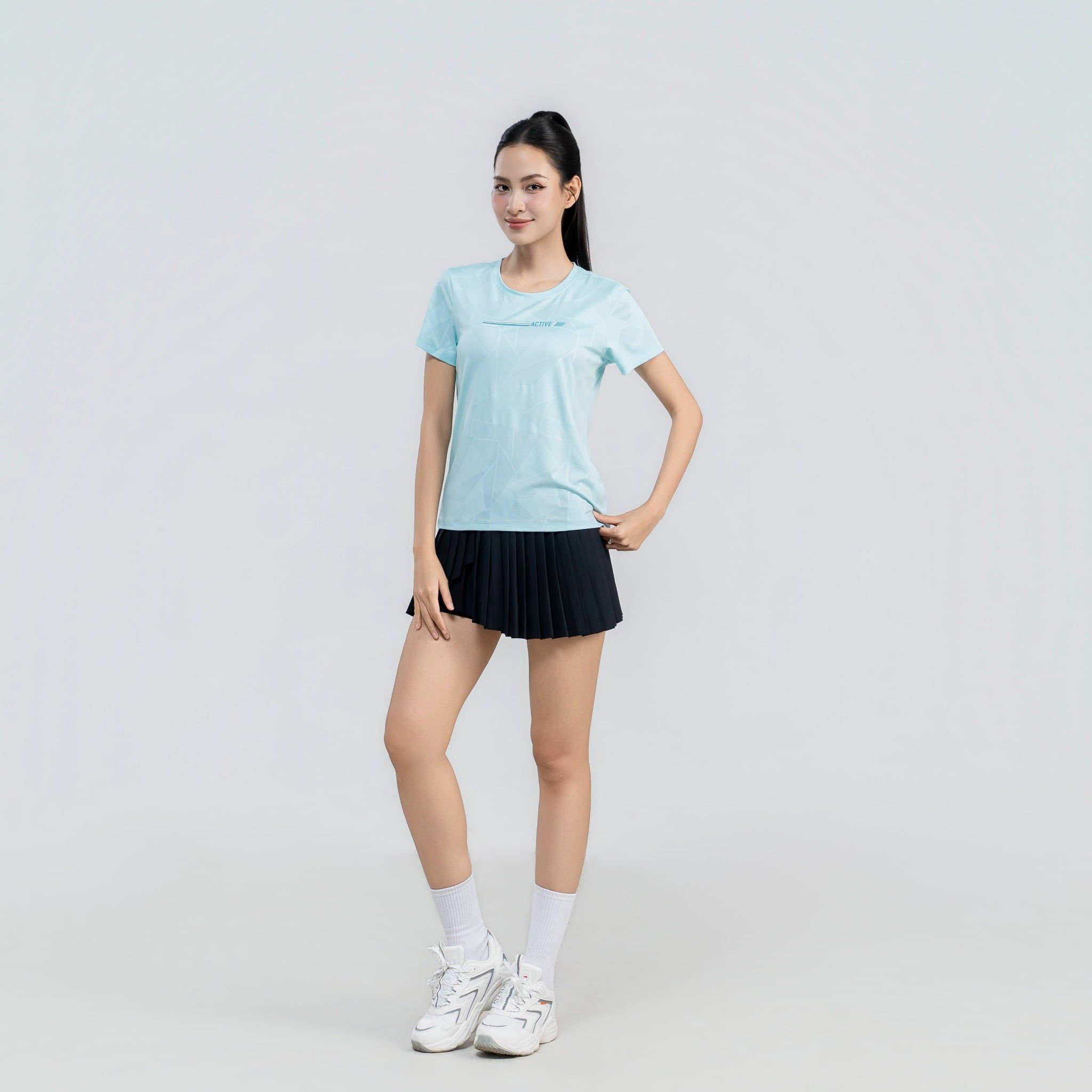  Áo tshirt nữ AM xanh WT2689-33 