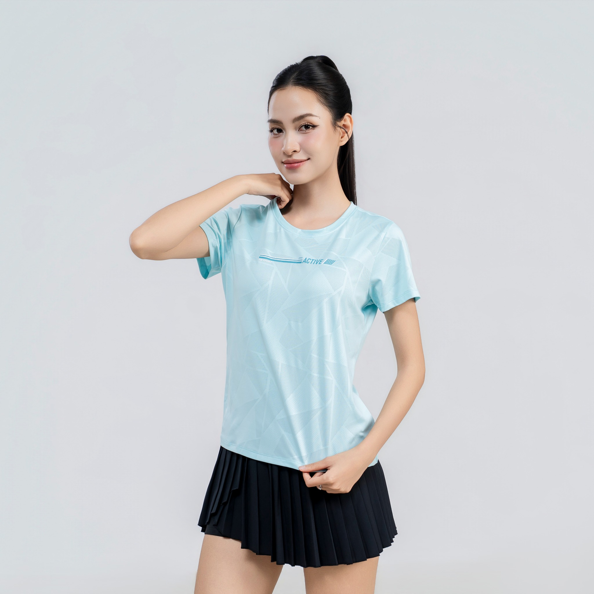 Áo tshirt nữ AM xanh WT2689-33