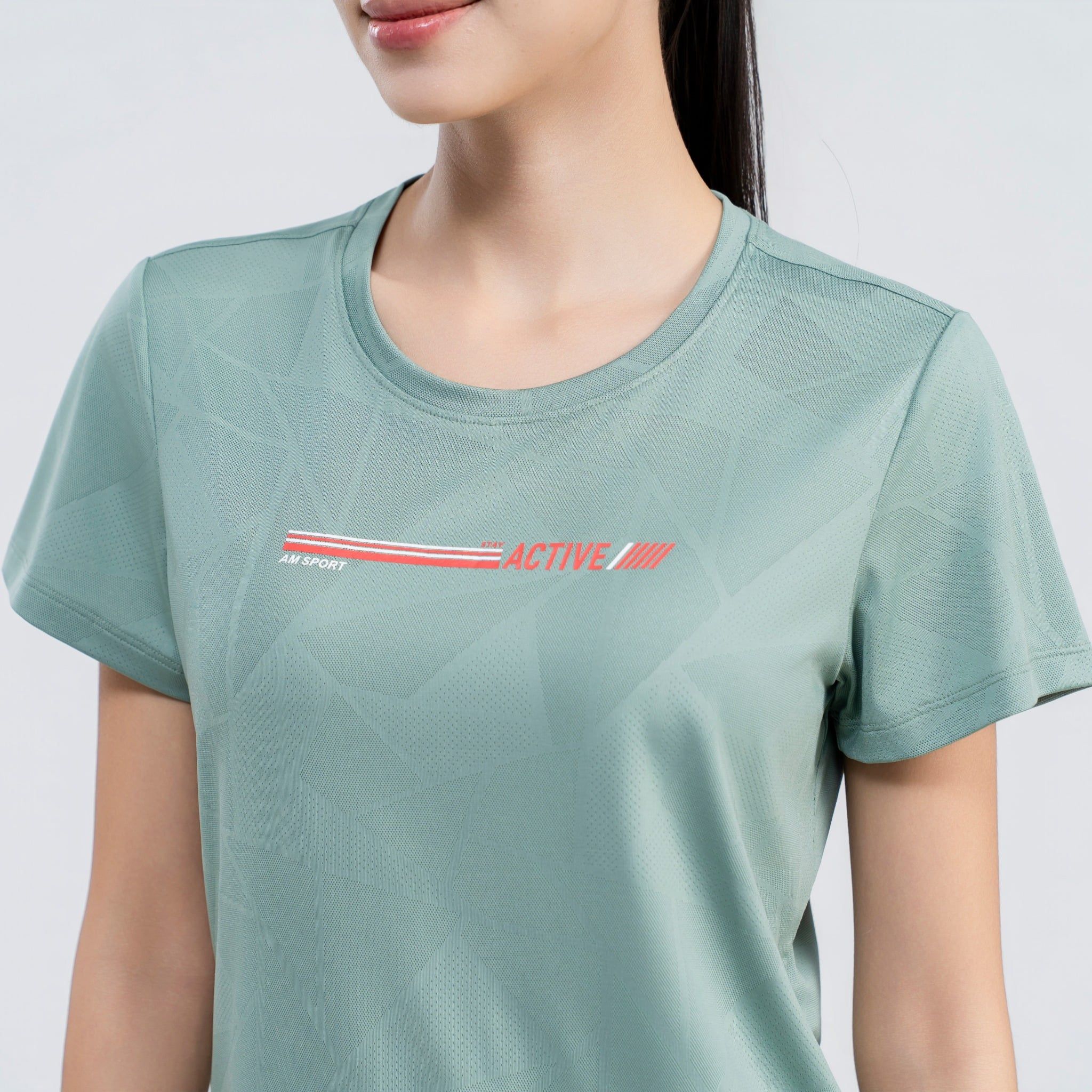  Áo tshirt nữ AM xanh rêu WT2689-37 