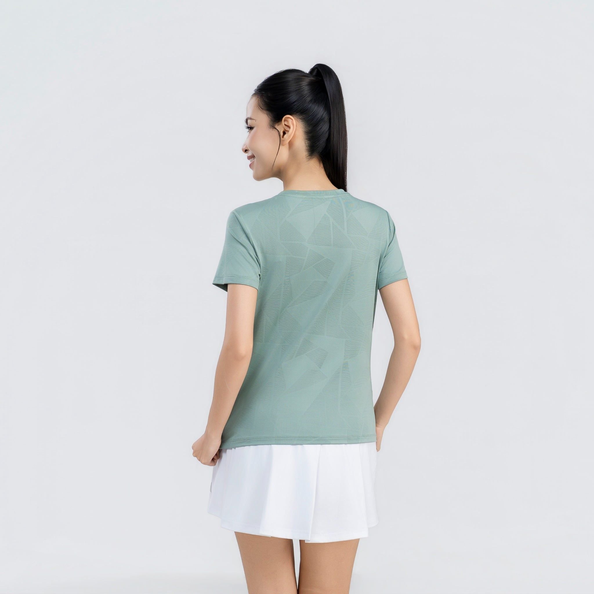  Áo tshirt nữ AM xanh rêu WT2689-37 