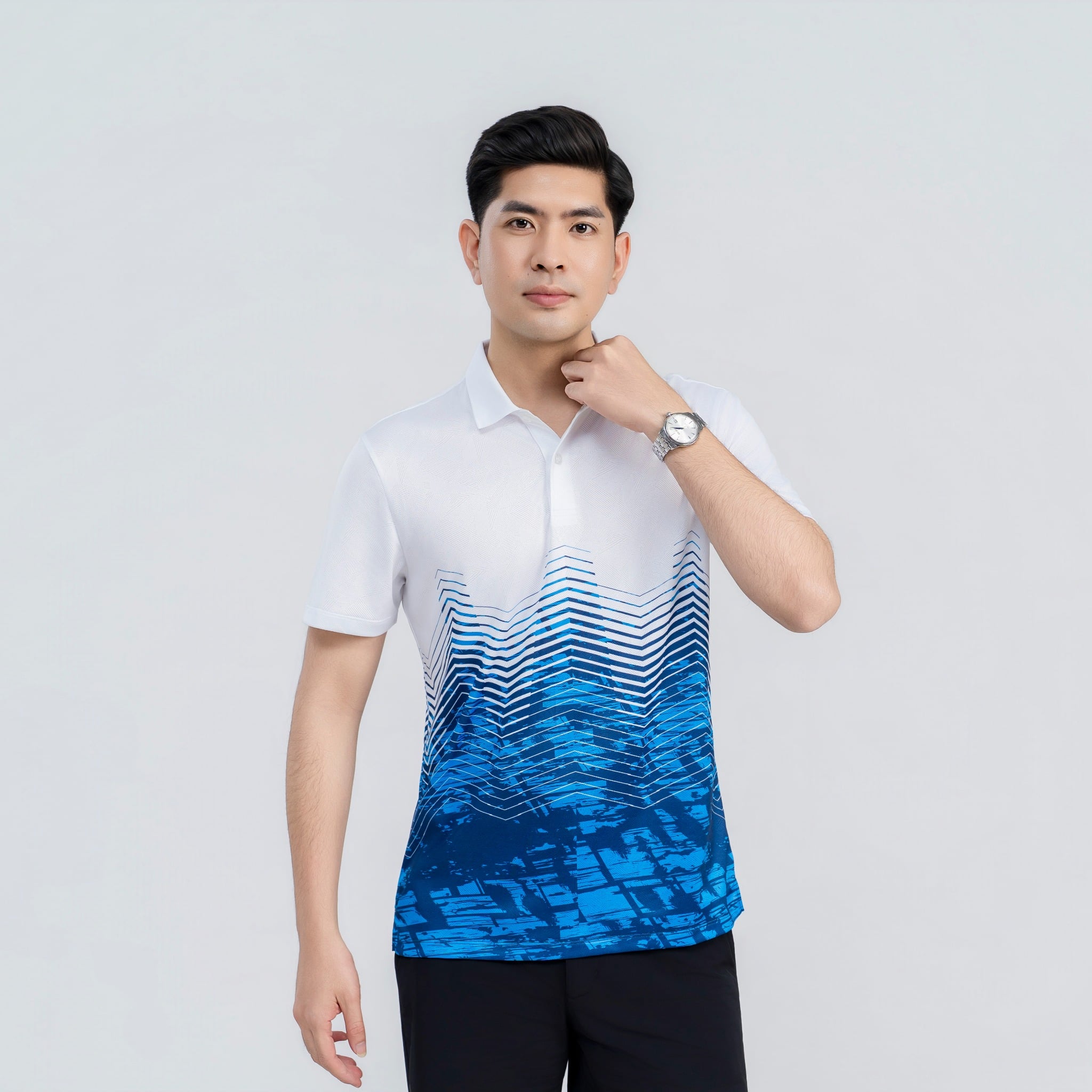 Áo polo nam AM trắng MP2680-11