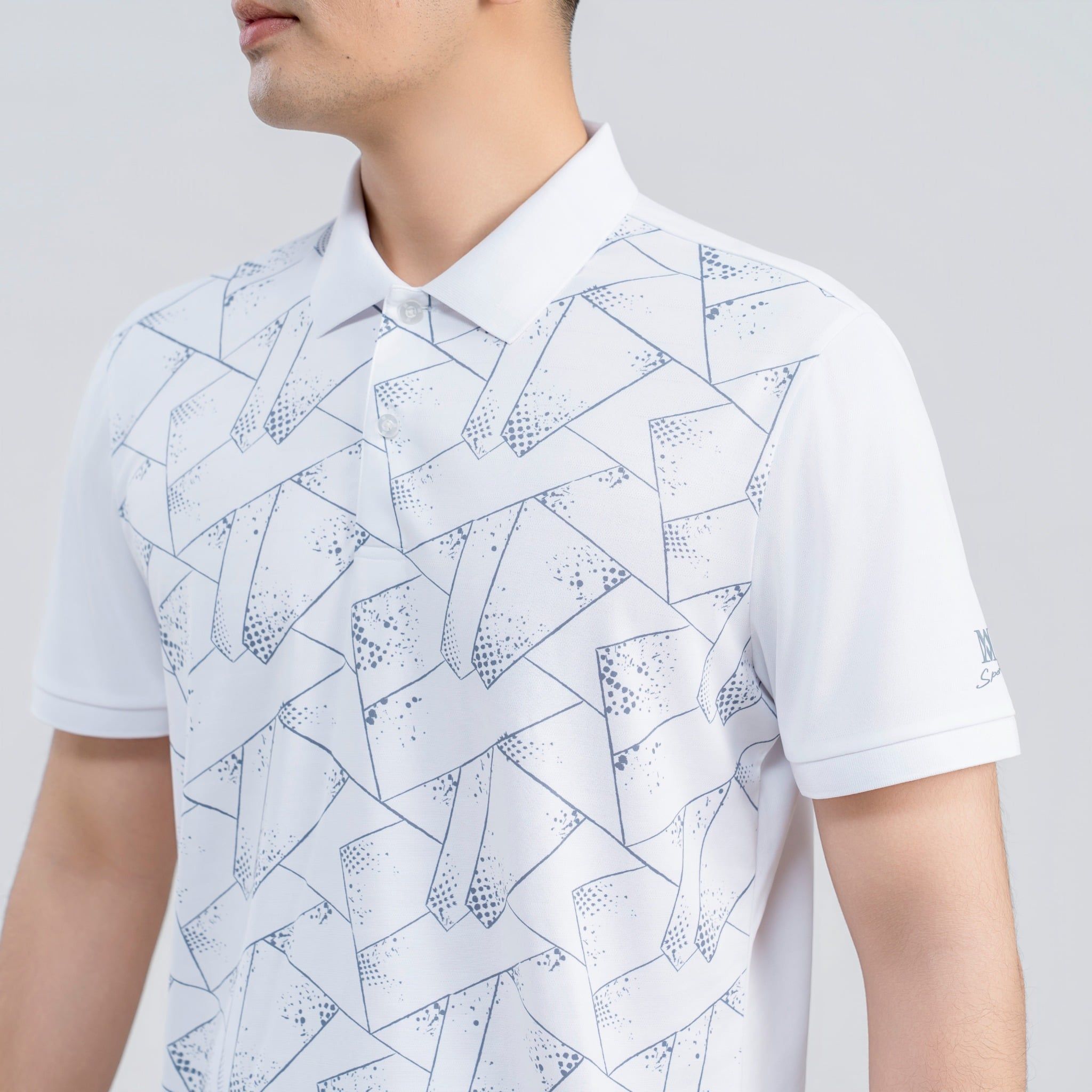  Áo polo nam AM trắng  MP2682-11 