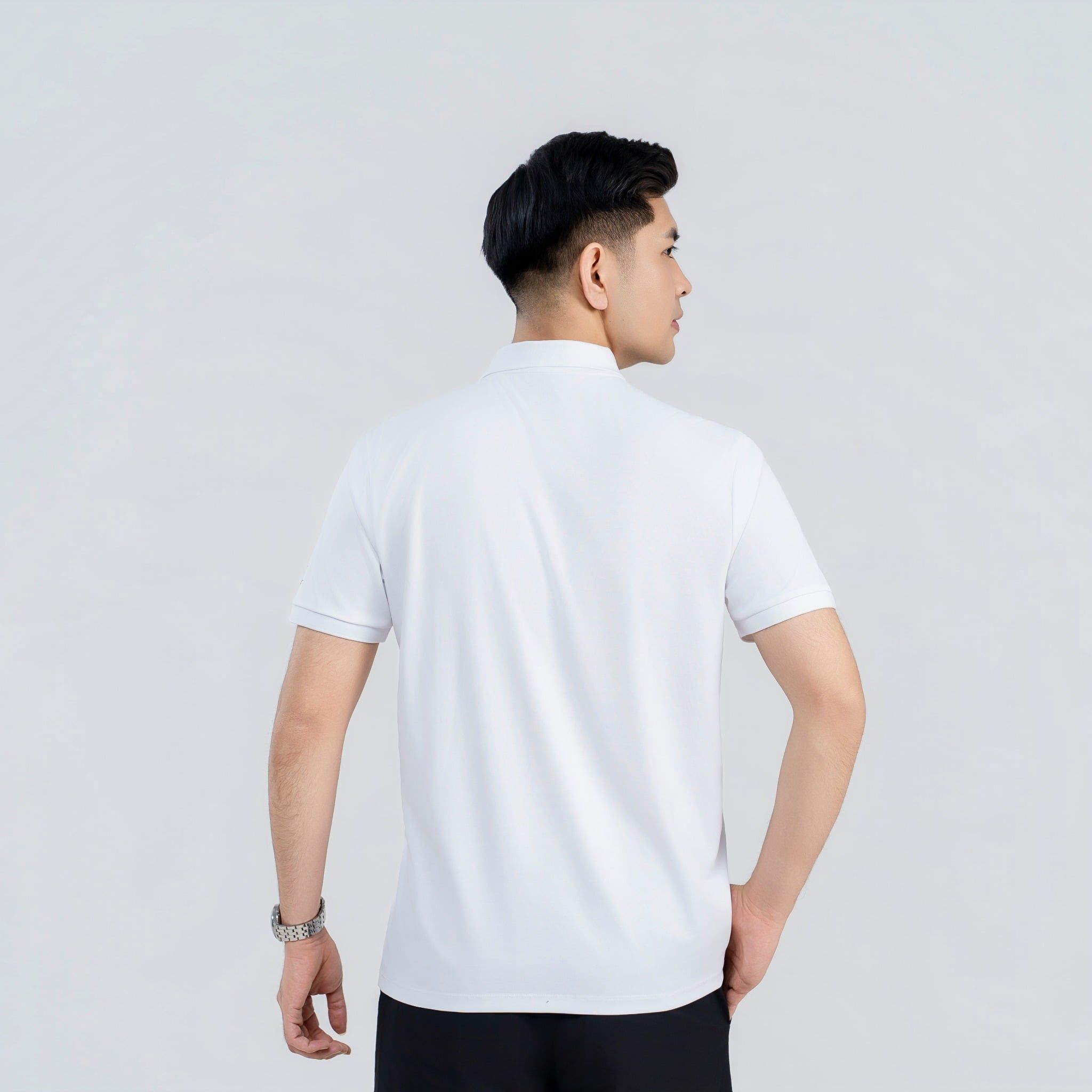  Áo polo nam AM trắng  MP2682-11 