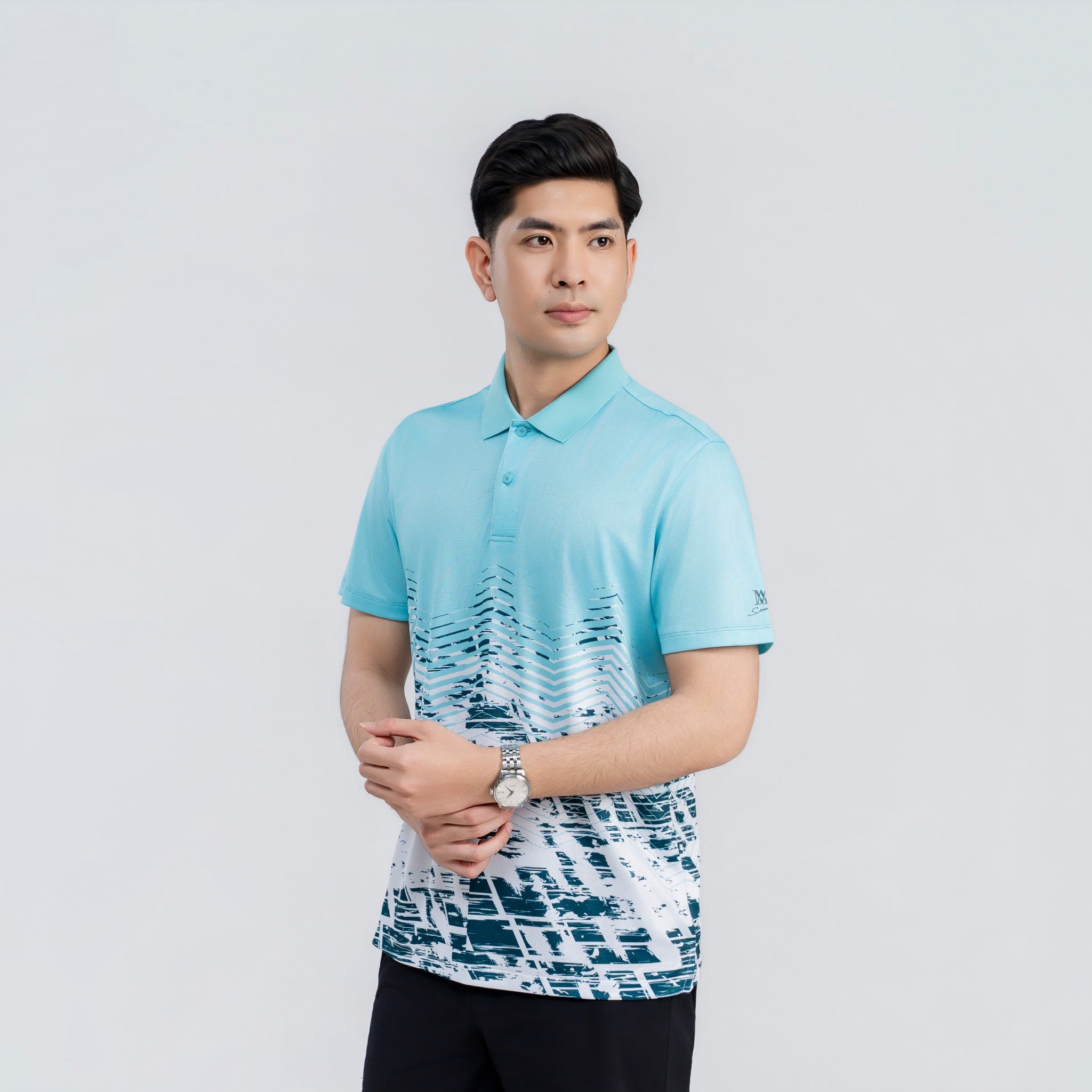 Áo polo nam AM  xanh ngọc MP2680-37