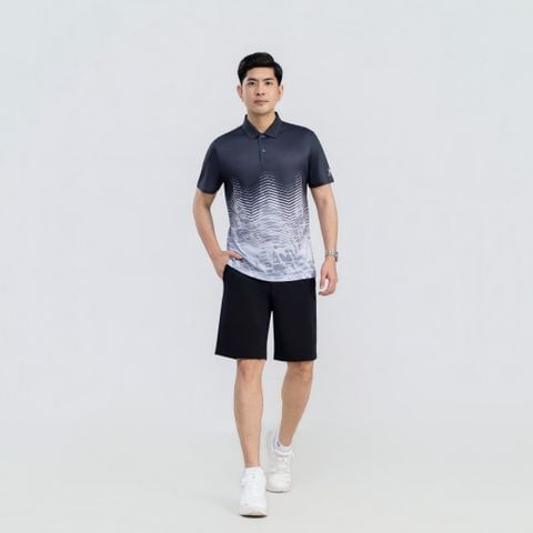  Áo polo nam AM  đen MP2680-00 