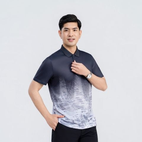  Áo polo nam AM  đen MP2680-00 