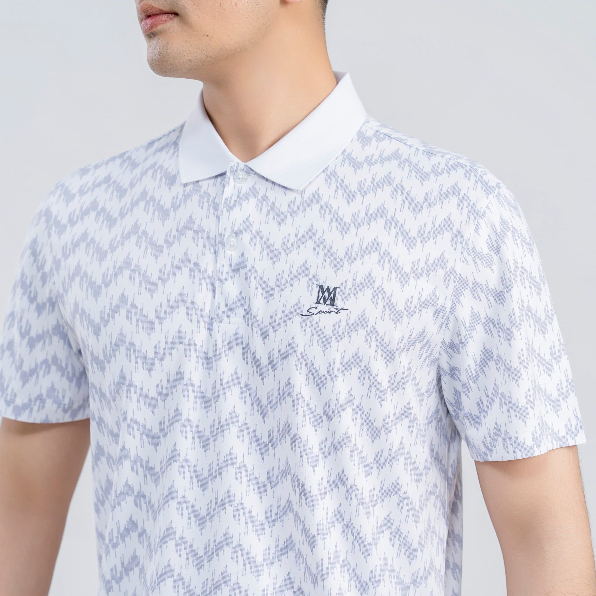  Áo polo nam AM trắng  MP2633-11 