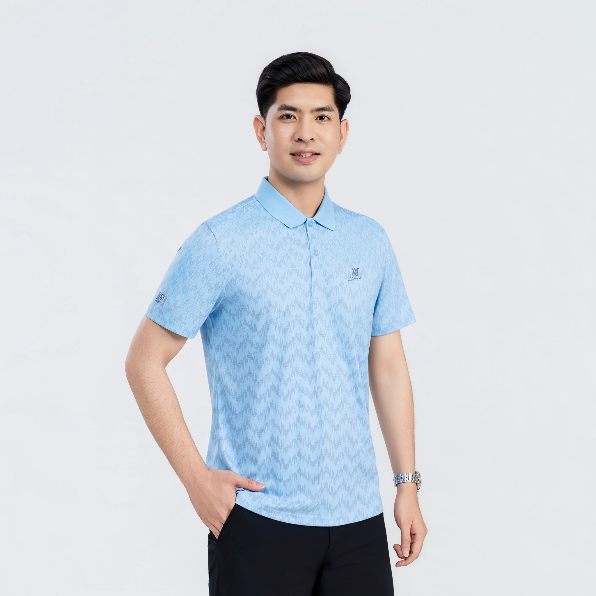 Áo polo nam AM  xanh nhạt MP2633-33