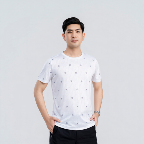 Áo tshirt nam AM trắng MT2688-11 