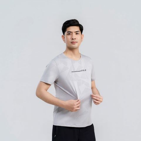  Áo tshirt nam AM  ghi MT2689-22 