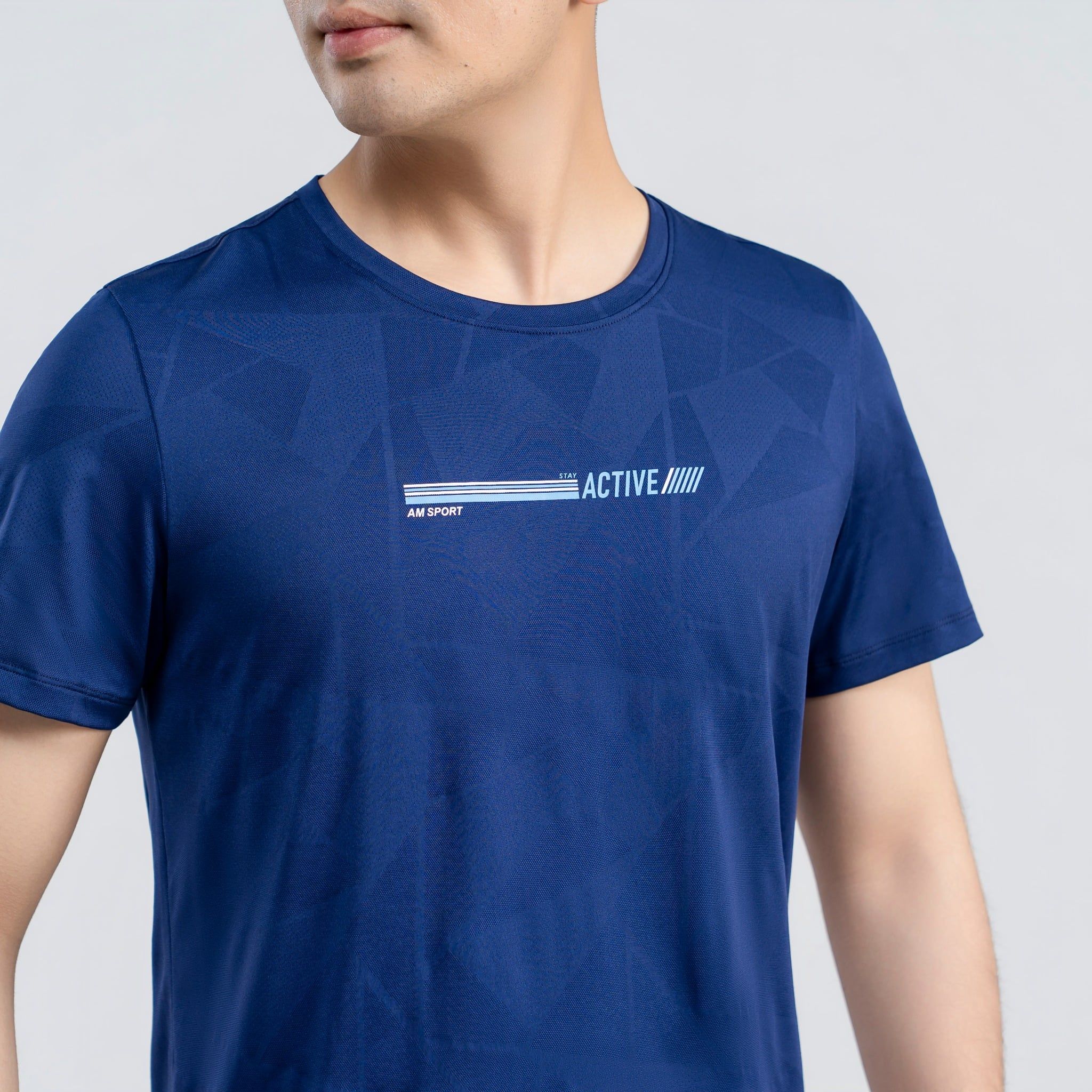  Áo tshirt nam AM tím than MT2689-44 