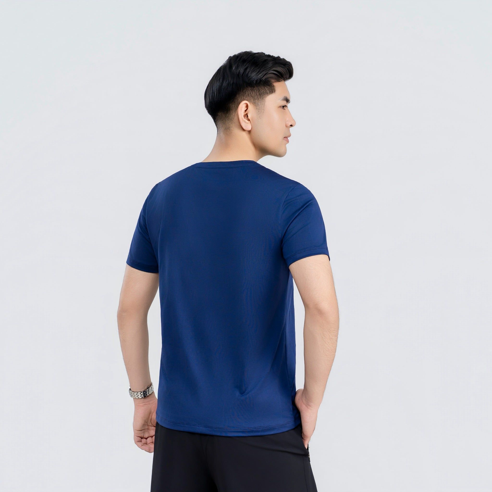  Áo tshirt nam AM tím than MT2689-44 