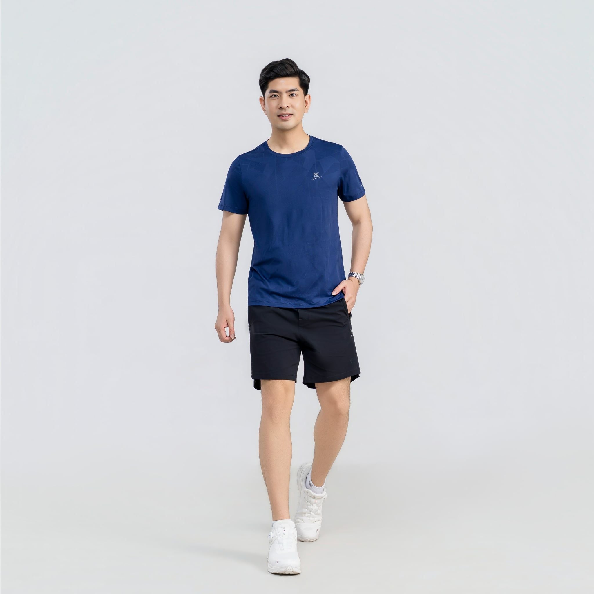  Áo tshirt nam AM tím than MT2650-44 