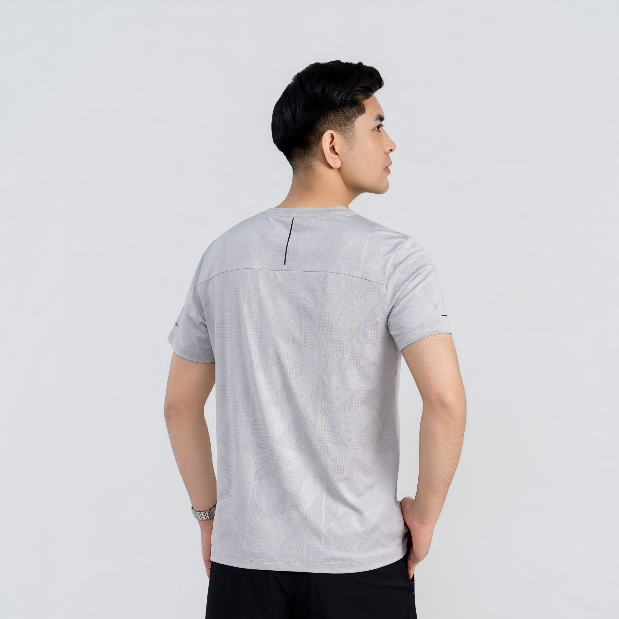 Áo tshirt nam AM ghi MT2650-22 