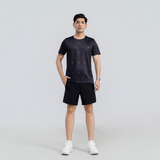  Áo tshirt nam AM  đen MT2688-00 