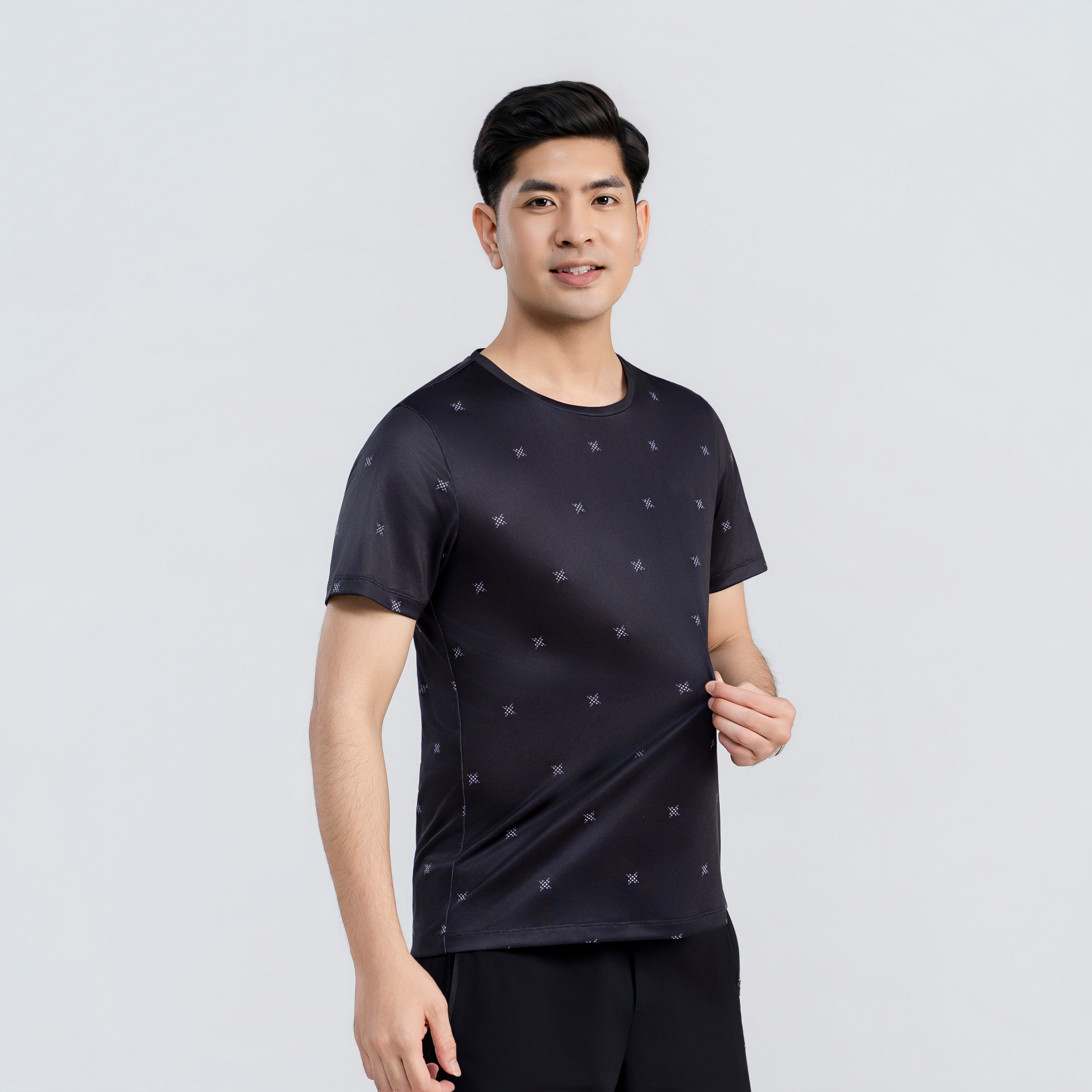 Áo tshirt nam AM  đen MT2688-00