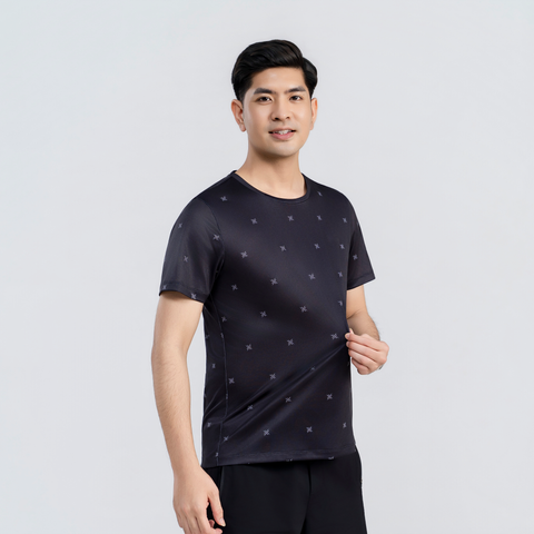  Áo tshirt nam AM  đen MT2688-00 