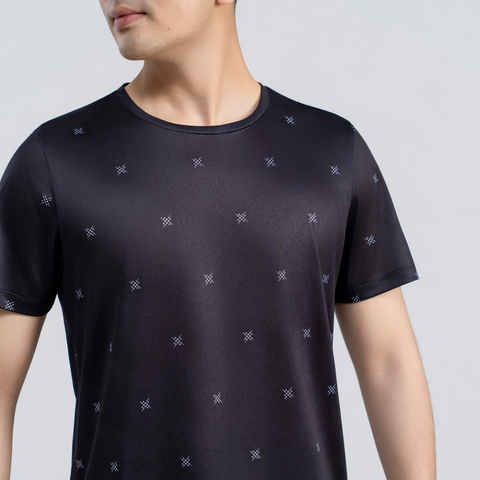  Áo tshirt nam AM  đen MT2688-00 
