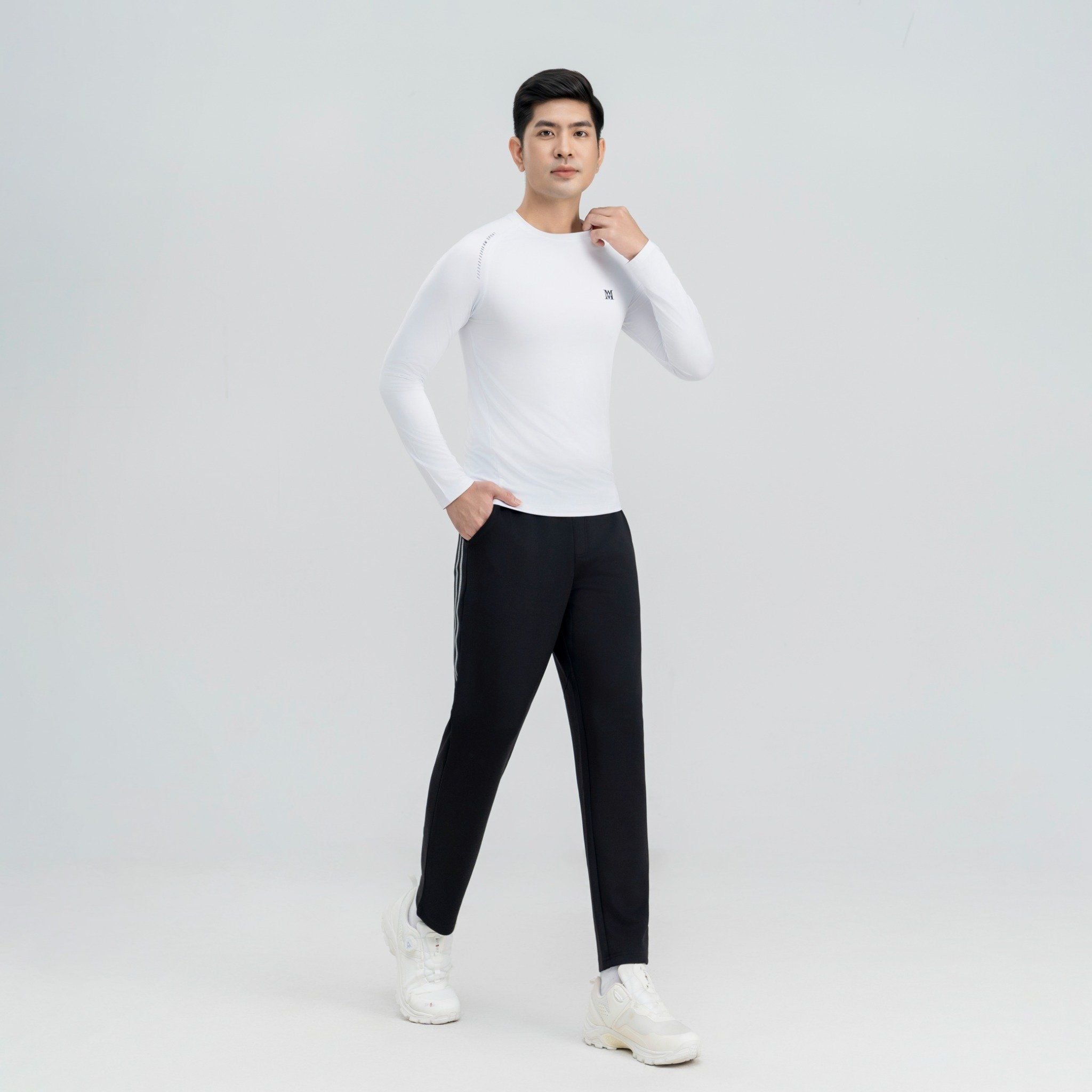  Áo giữ nhiệt AM nam MLT2639-11 trắng 