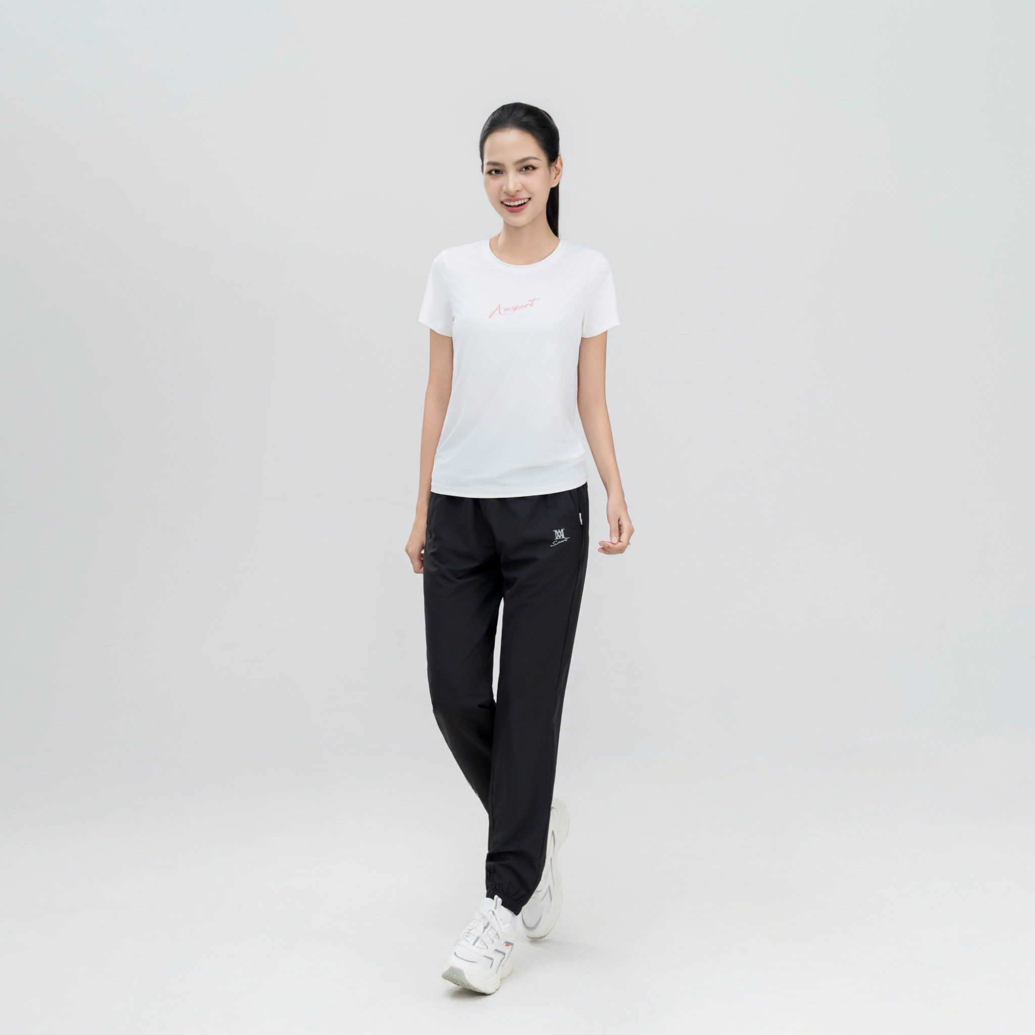  Quần gió AM nữ WBG2642-00 đen 