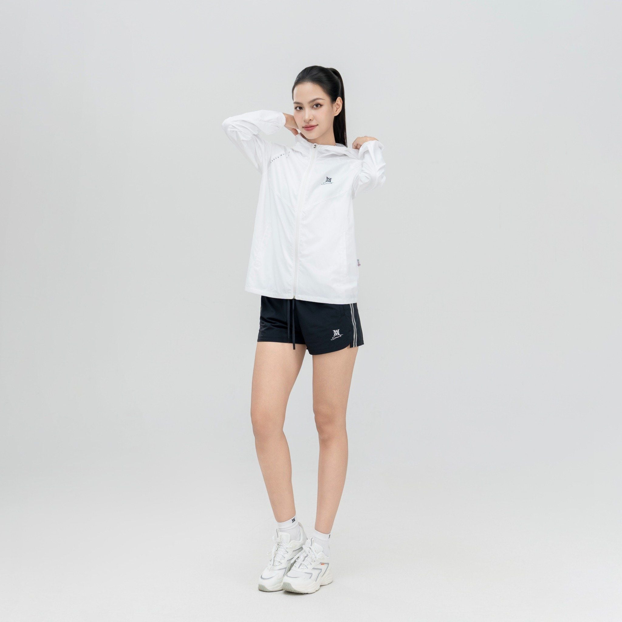  Áo gió AM nữ WJK2642-11 trắng 