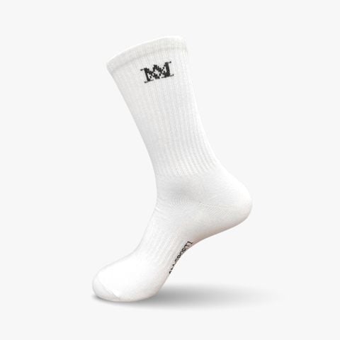  Tất cổ dài unisex CU251-11 màu trắng 
