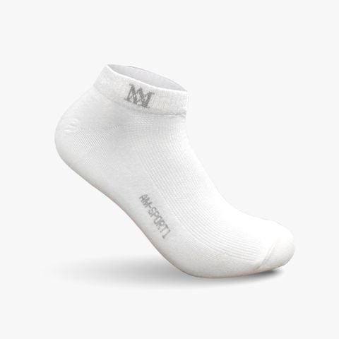  Tất nữ AM cotton cổ ngắn NW231-11 trắng 