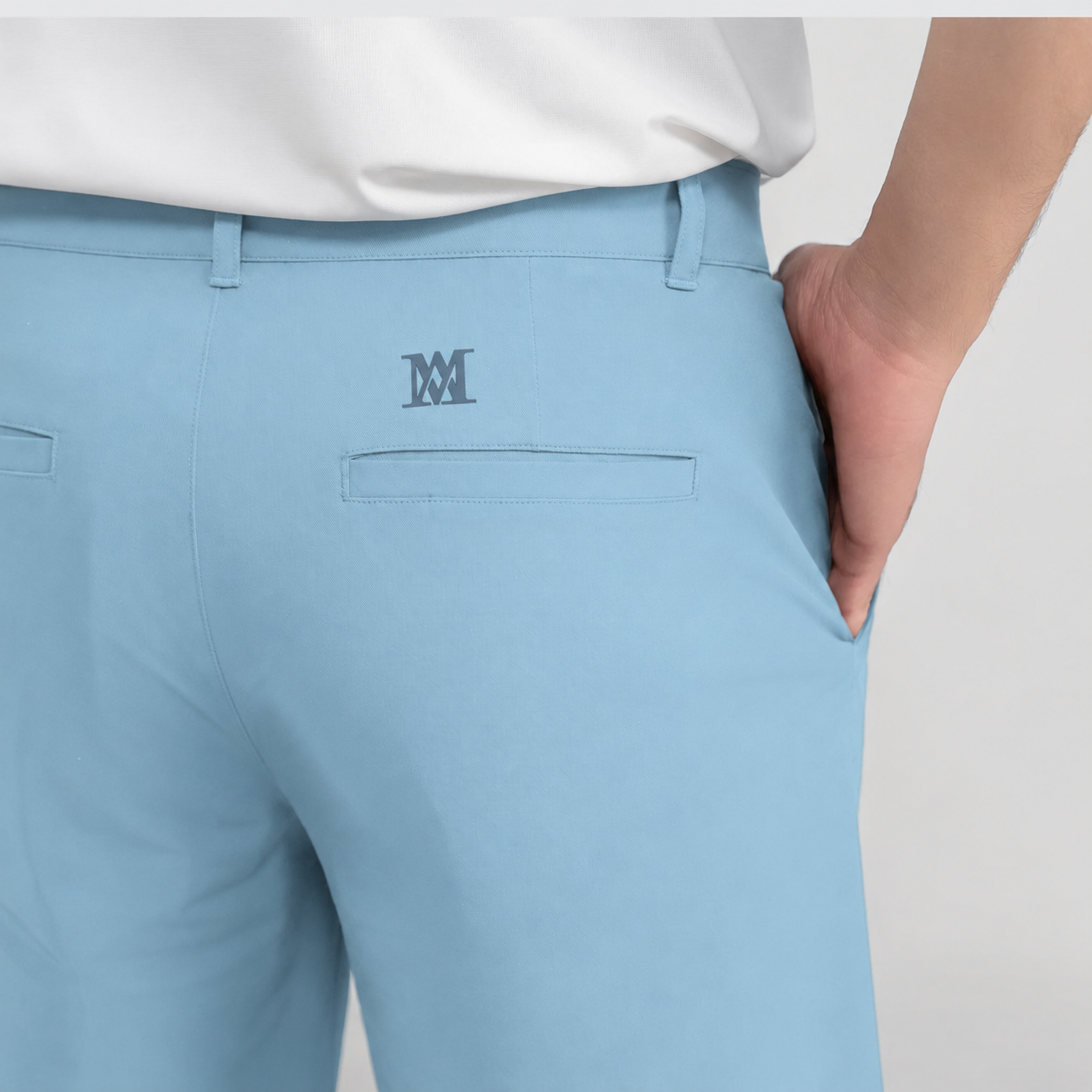  Quần golf nam AM xanh nhạt SGM2670-37 