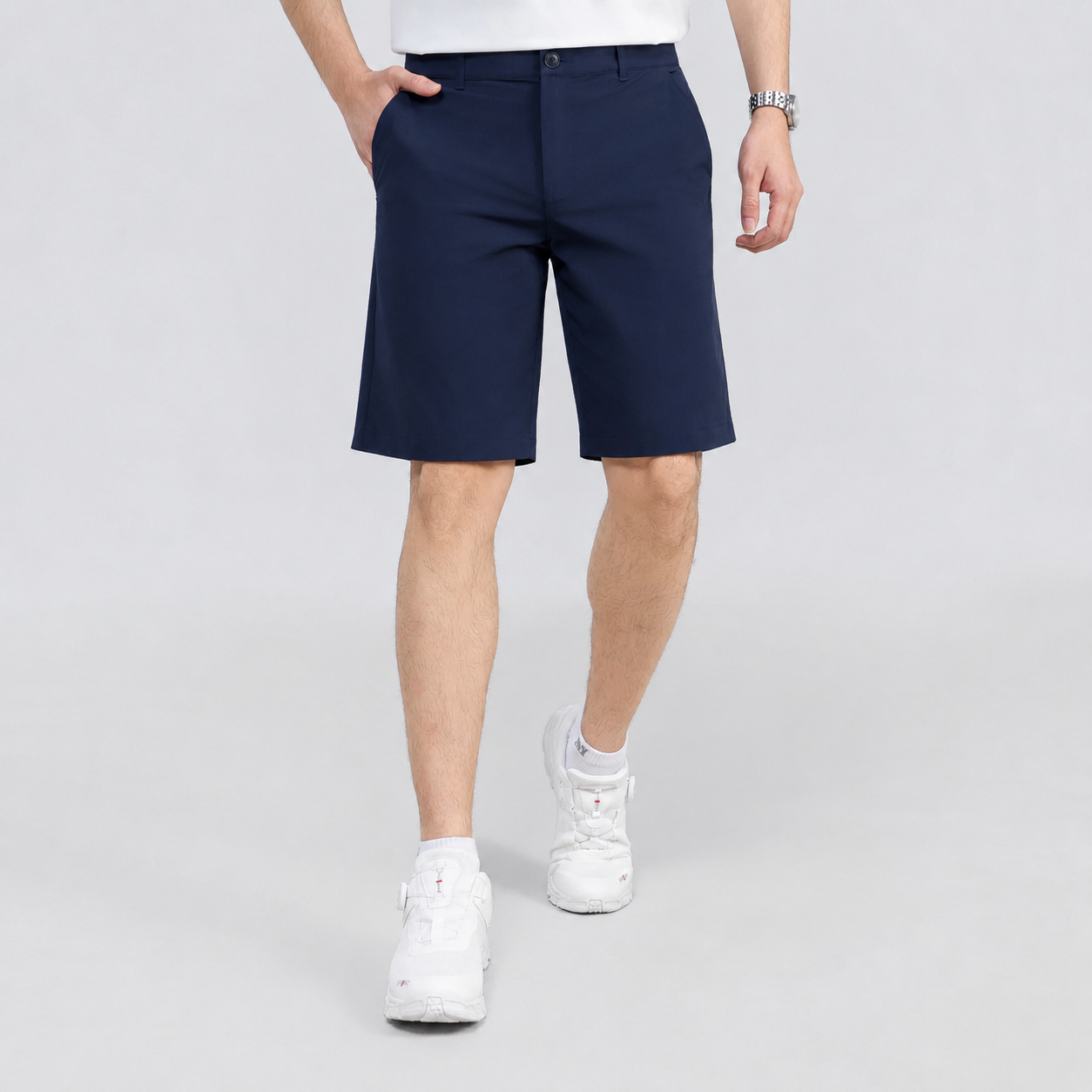  Quần golf nam AM tím than SGM2670-44 