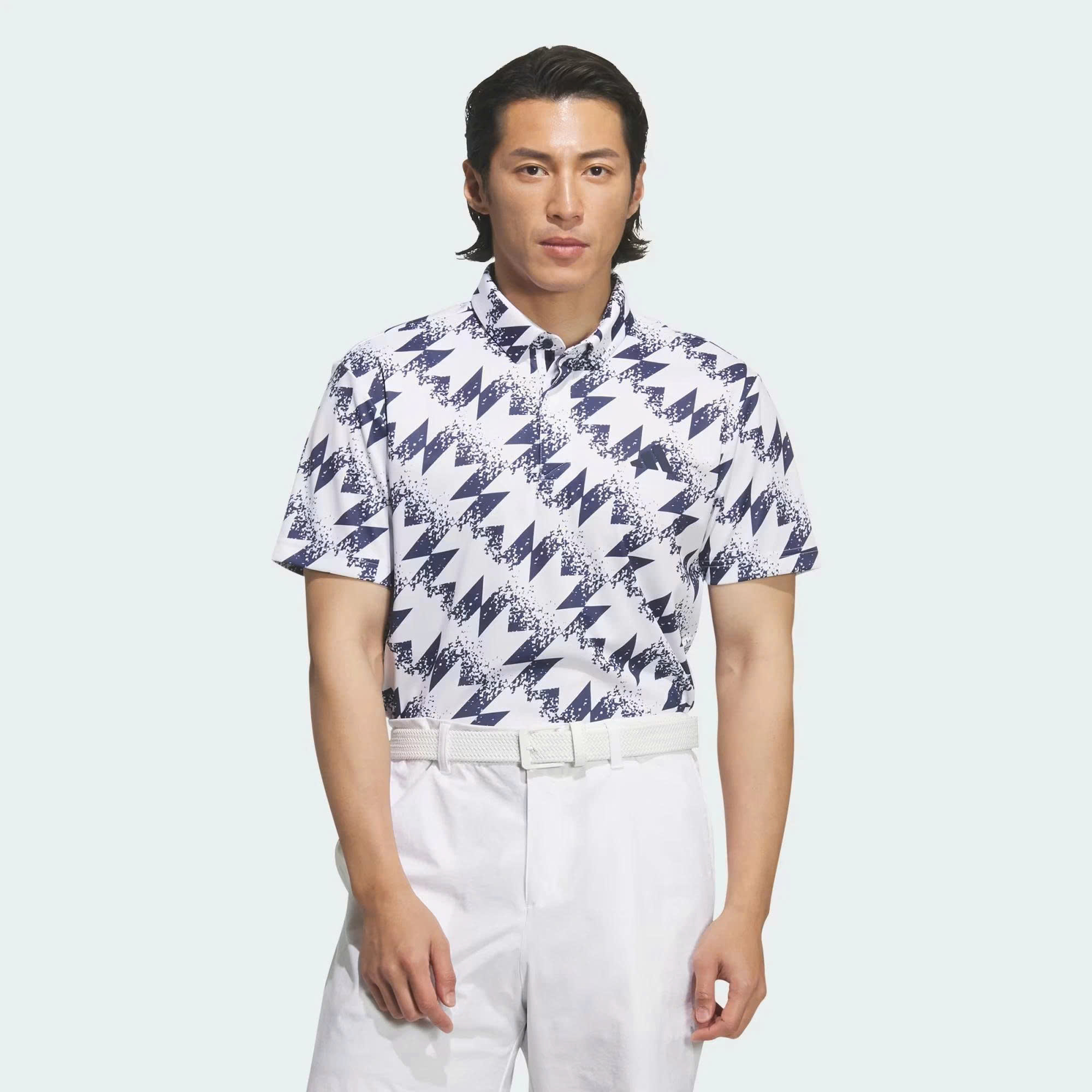 Áo Polo Golf Adidas AOP Nam JY8226