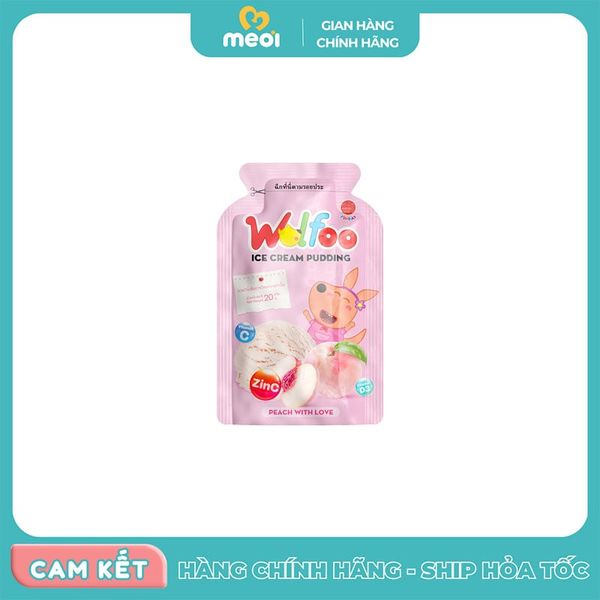  Kem Pudding Wolfoo vị trái cây 120g 