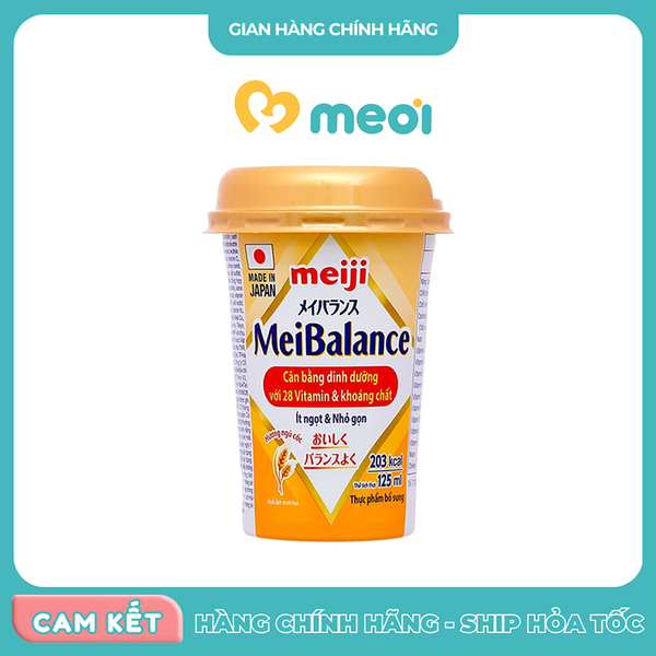 Thực phẩm bổ sung Meiji Meibalance ít ngọt 125ml