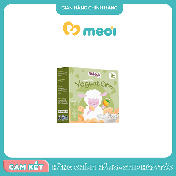 Sữa chua sấy lạnh Babba's vị xoài 16g 6M+