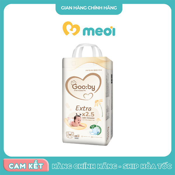 Bỉm dán siêu mỏng Gooby Extra M48 (6-11kg)